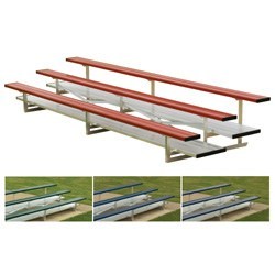 3 Row 21' Powder Coated Bleachers