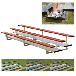 2 Row 15' Powder Coated Pref. Bleacher